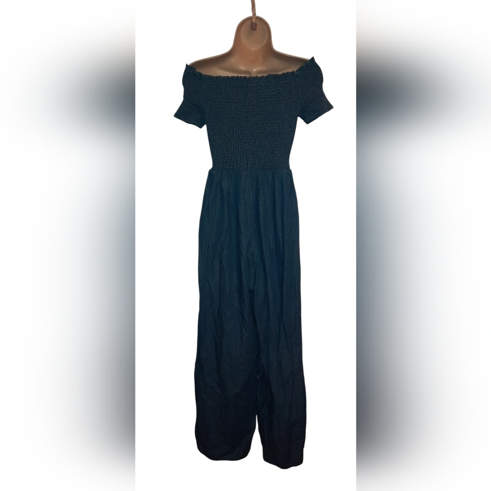 Elegant Blue Wide Leg Jumpsuit